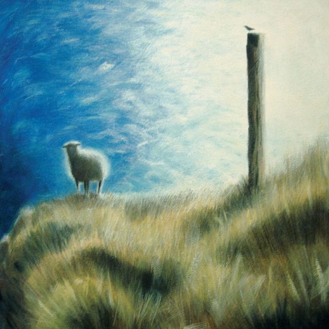 Steep Sheep And Crow